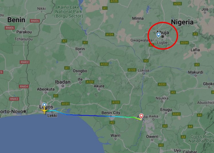 В Нигерии самолет приземлился не в том городе