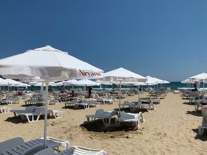 🇧🇬 Bulgaria ,Sunny Beach ! Sezlonguri gratuite la plaja🌞